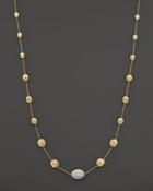 Marco Bicego Diamond Siviglia Necklace In 18k Yellow Gold