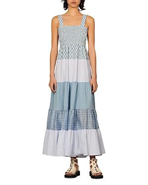 Sandro Tropea Multiprint Maxi Dress