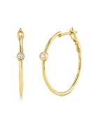 Moon & Meadow Diamond Hoop Earrings In 14k Yellow Gold, 0.14 Ct. T.w. - 100% Exclusive