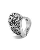 John Hardy Sterling Silver Classic Chain Wave Ring