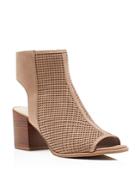 Kenneth Cole Charlo Perforated Open Toe Booties