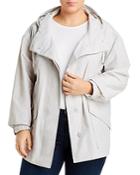 Eileen Fisher Plus Hooded Mid-length Jacket