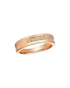 Bloomingdale's Men's Champagne Diamond Band In 14k Rose Gold, 0.15 Ct. T.w. 100% Exclusive