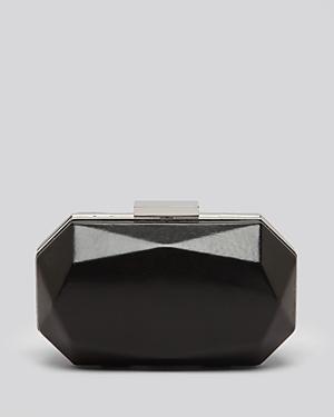 Sondra Roberts Clutch - Black Abstract Box