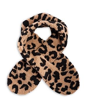 Echo Leopard Print Sherpa Pull Through Scarf