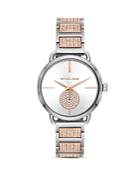 Michael Kors Portia Two-tone Link Bracelet Watch, 37mm