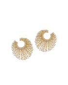 Harakh Colorless Diamond Statement Earrings In 18k Yellow Gold, 2.50 Ct. T.w.