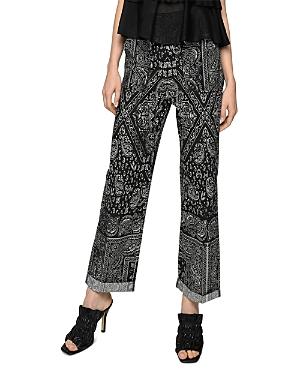 Pinko Nuvolari Printed Cuffed Pants