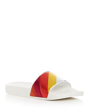 Salvatore Ferragamo Women's Groove Multicolor Pool Slide Sandals