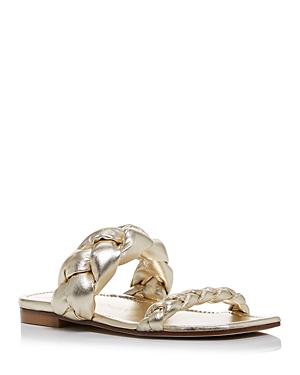 Stuart Weitzman Women's Playa Braided Slide Sandals