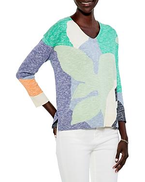 Nic+zoe Petites Leaf Burst Sweater