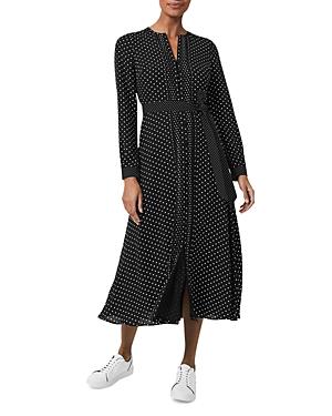 Hobbs London Thea Polka Dot Midi Dress