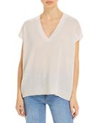 C By Bloomingdale's Cashmere Oversized Short Sleeve Cashmere Sweater - 100% Exclusive