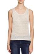 Majestic Filatures Linen Fitted Tank