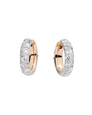 Pomellato Tango Earrings With Diamonds In 18k Rose Gold