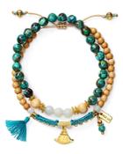 Chan Luu Turquoise Mix Bracelet, Set Of 2