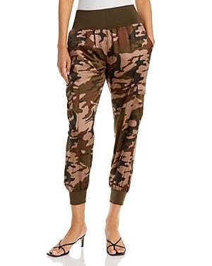 Cinq A Sept Giles Camo Cropped Jogger Pants