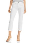 Jen7 By 7 For All Mankind Straight-leg Ankle Jeans In White