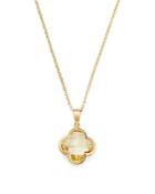 Bloomingdale's Lemon Citrine Clover Pendant Necklace In 14k Yellow Gold, 18 - 100% Exclusive