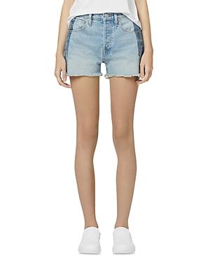 Hudson Lori High Rise Denim Shorts In Bold Blue
