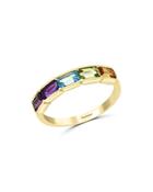 Bloomingdale's Rainbow Gemstone Ring In 14k Yellow Gold -100% Exclusive
