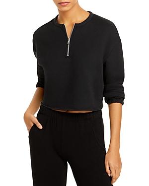 Chaser Cotton Fleece Cropped Sweatshirt