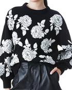 Alice And Olivia Carwen Floral Sweater