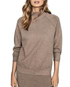 Reiss Andrea Mock Neck Ribbed Sweater