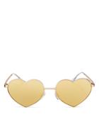 Quay Heart Breaker Mirrored Sunglasses, 143mm
