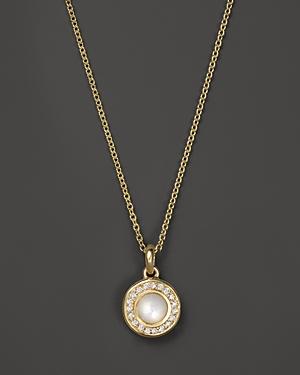 Ippolita 18k Lollipop Mini Pendant Necklace In Mother-of-pearl With Diamonds, 1618