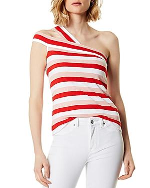Karen Millen One-shoulder Striped Top