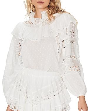 Loveshackfancy Orlando Cotton Lace Top