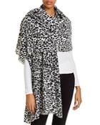 C By Bloomingdale's Cashmere Leopard-print Wrap - 100% Exclusive