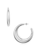 Aqua Large Crescent Hoop Earrings - 100% Exclusive