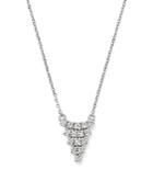 Kc Designs Diamond Triangle Pendant Necklace In 14k White Gold, 16