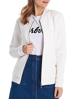 Barbour Kelsey Jacquard Long Bomber Jacket