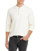 Theory Essential Classic Mini Waffle Long Sleeve Henley