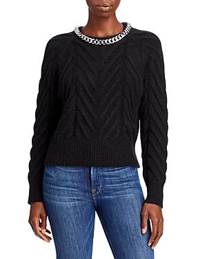 Aqua Chain Cable Knit Sweater - 100% Exclusive