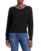 Aqua Chain Cable Knit Sweater - 100% Exclusive