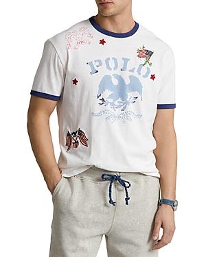 Polo Ralph Lauren Cotton Logo Graphic Ringer Tee