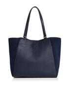Tory Burch Mcgraw Medium Suede & Leather Tote