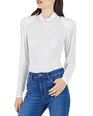 Bcbgmaxazria Turtleneck Shoulder Pad Top