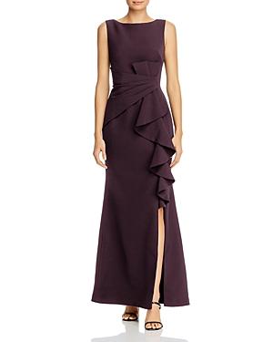 Eliza J Sleeveless Ruffle Waist Gown
