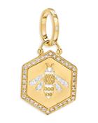 Temple St. Clair 18k Yellow Gold Diamond Bee Pendant