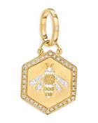 Temple St. Clair 18k Yellow Gold Diamond Bee Pendant