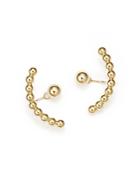 Ball Stud Ear Jackets In 14k Yellow Gold - 100% Exclusive