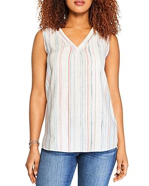 Nic+zoe Striped Sleeveless Top