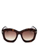 Tom Ford Julia Square Sunglasses, 50mm