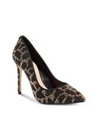 Karen Millen Crystal Leopard Print Court Pumps