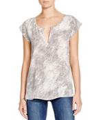 Joie Ezell Printed Silk Top